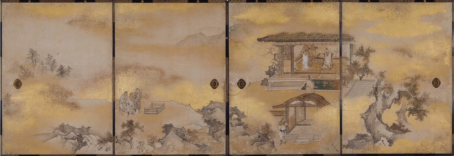 重要文化財 狩野探幽 《名古屋城本丸御殿上洛殿襖絵 帝鑑図 露台惜費》 四枚四面
寛永11年(1634年) 名古屋城総合事務所 ［12月25日(水)〜1月26日(日)展示］