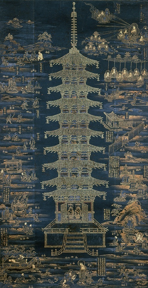 堺市指定文化財 《法華経宝塔曼荼羅》
鎌倉時代 大阪・妙法寺蔵