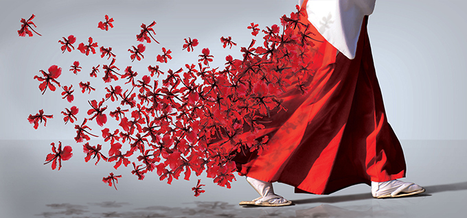 太宰府天満宮×ニコライ バーグマンによるフラワーアート展『伝統開花』開催 | 写真
