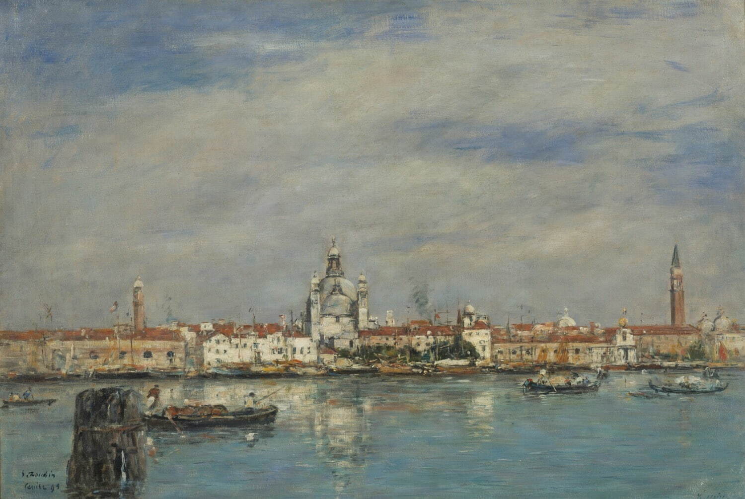 ウジェーヌ・ブーダン 《カナル・グランデ、ヴェネツィア》 1895年 東京富士美術館 ©東京富士美術館イメージアーカイブ/DNPartcom