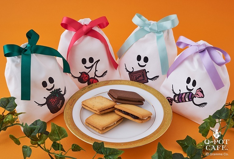 Q-pot CAFE.ハロウィンスイーツ、「オバケちゃん」クッキー缶や