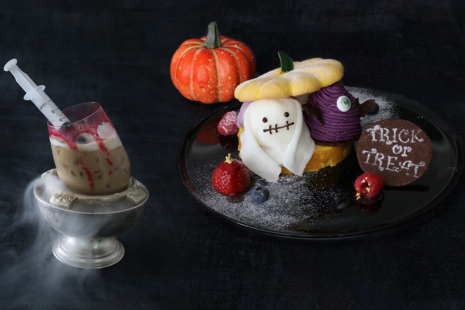 巨峰｜おばけ大福×紫芋モンブランのハロウィンスイーツ、ヨコハマ グランド インターコンチネンタル ホテルで
