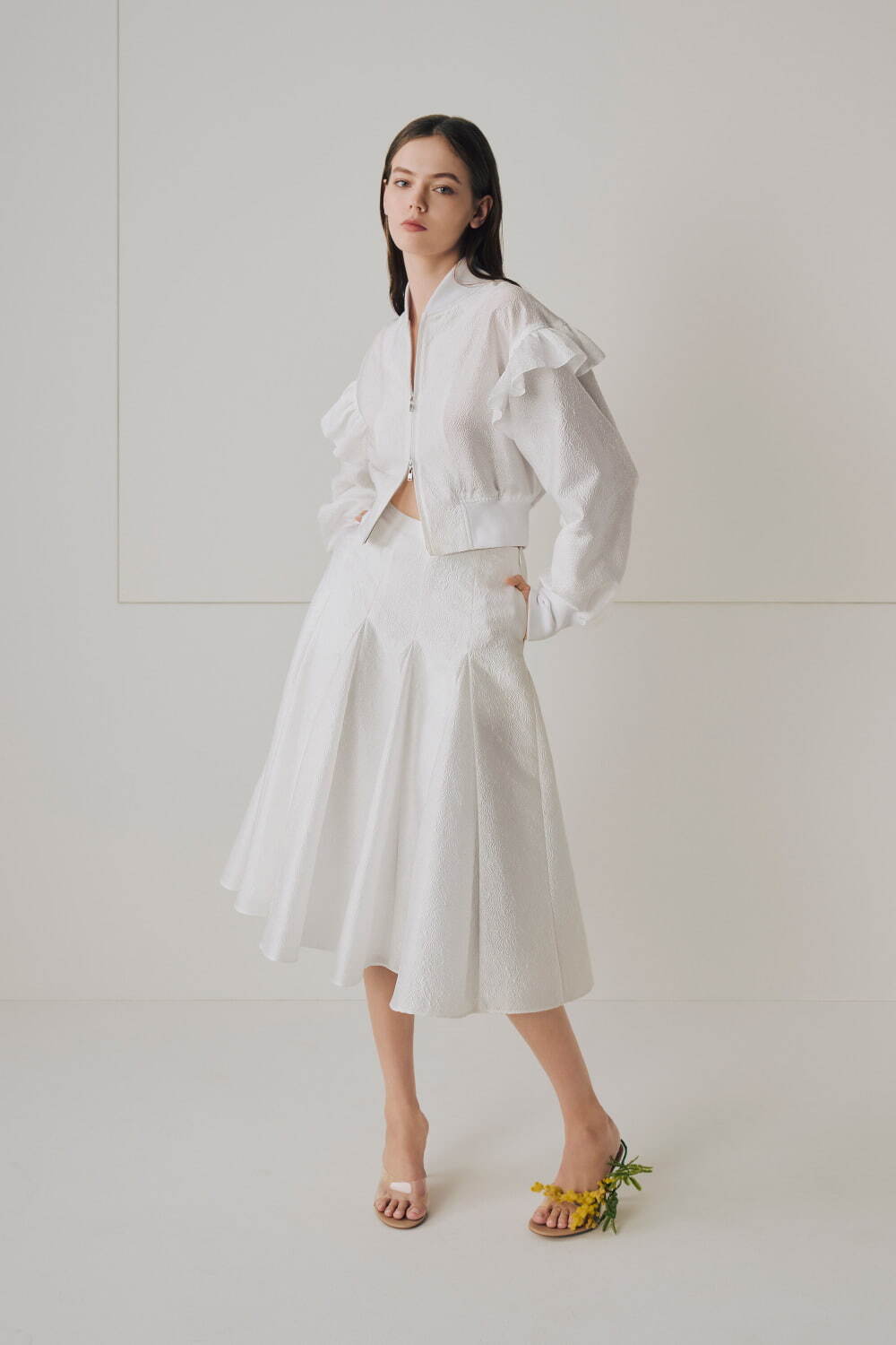 【美品】ADEAM/アディアム　ブルゾン　2　レディース　黒　レース　春・秋 7765400000091395-1w.jpg