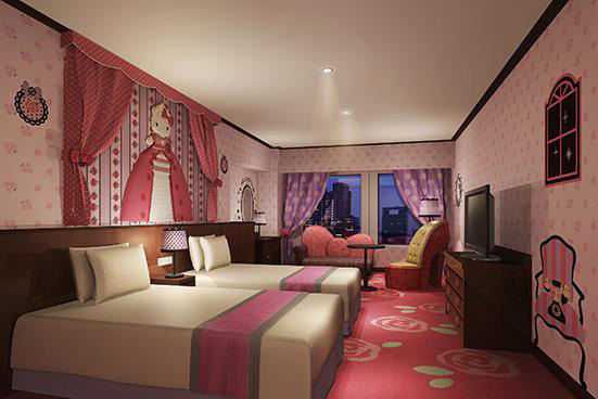 京王プラザホテルに「ハローキティルーム」- プリンセスキティ＆キティタウンの2タイプ | 写真