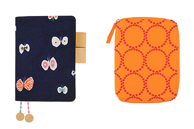 ミナ ペルホネン×ほぼ日手帳2015、ちょうが舞う「hana hane」やブランド初のネオンカラー