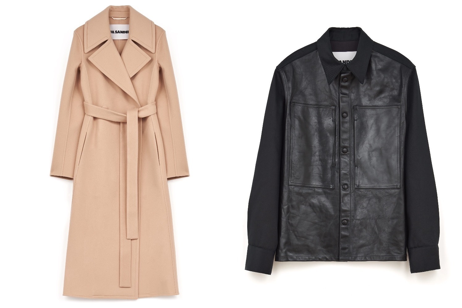 【希少】 00s JILSANDERレザー チェスター コート スプリングコート 希少】 00s JILSANDERレザー チェスター コート スプリング