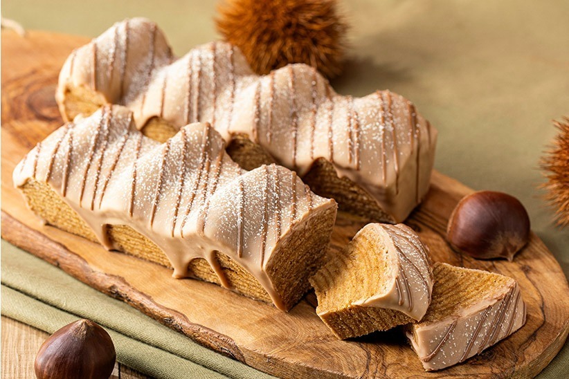 バームクーヘン｜ねんりん家「マウントバーム モンブラン・デコレ」栗のうまみが凝縮、栗づくしの秋限定バームクーヘン