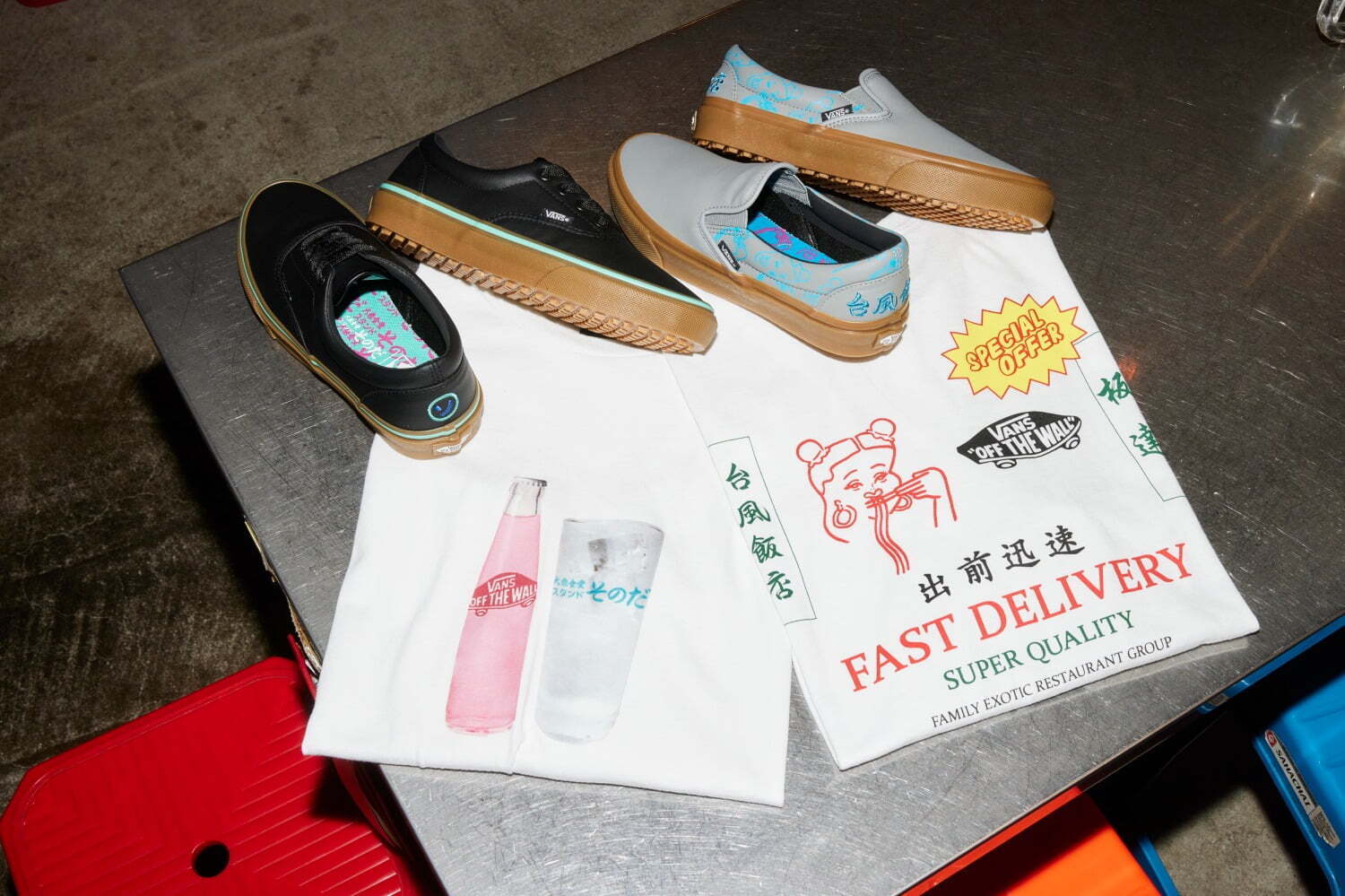 VANS × そのだコラボ★Diner Sonoda TEE Tシャツ PRODUCTS] VANS × 台⾵飯店＆⼤衆⾷堂スタンドそのだ | VHSMAG