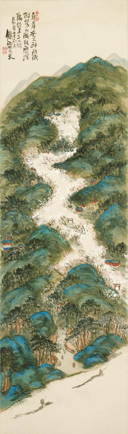 富岡鉄斎 《華之世界図》 大正3年(1914年) 79歳 清荒神清澄寺 鉄斎美術館蔵 ［後期展示予定］