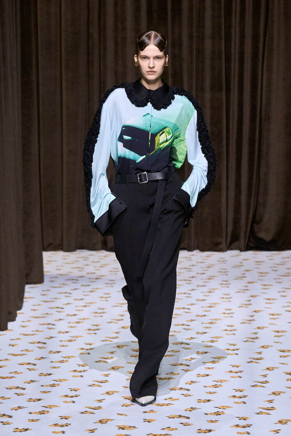JIL SANDER★素敵！Crepe blazer JIL SANDER Blazer with silk in black