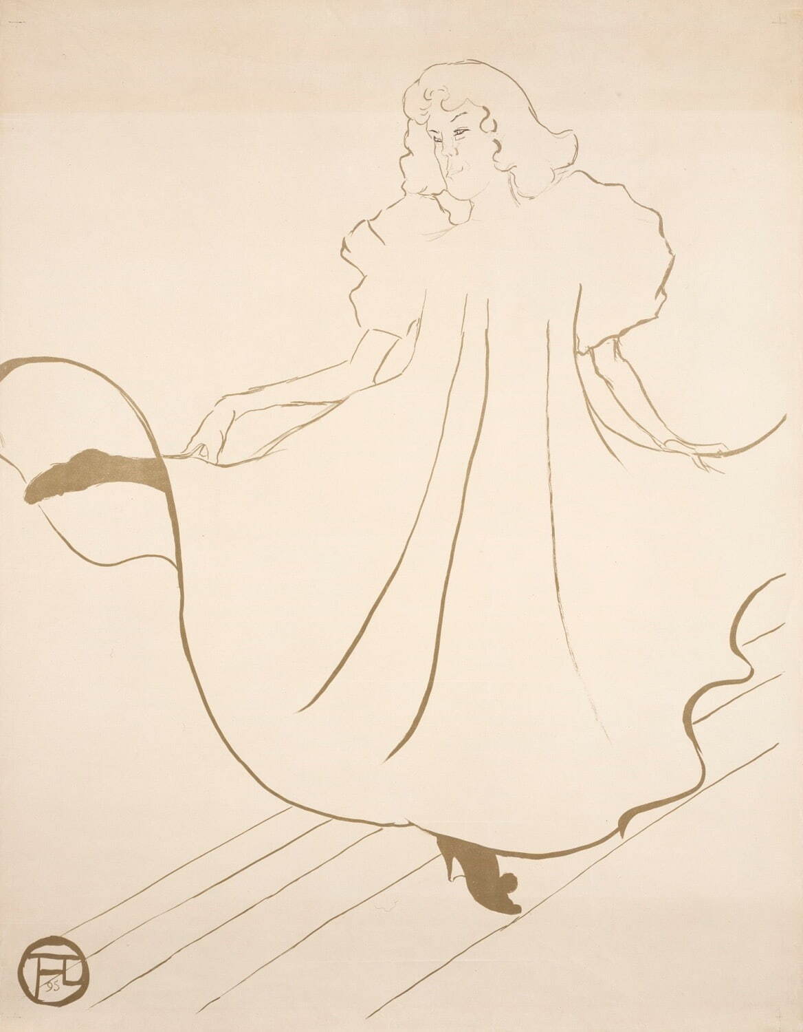 アンリ・ド・トゥールーズ＝ロートレック 《メイ・ミルトン》
1895年 リトグラフ／紙 三菱一号館美術館蔵