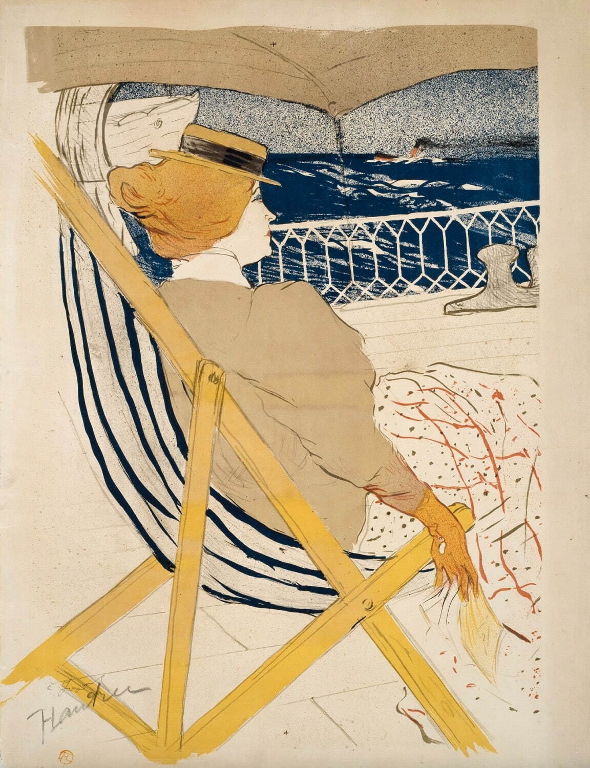 アンリ・ド・トゥールーズ＝ロートレック 《54号室の女船客》
1896年 リトグラフ／紙 三菱一号館美術館蔵