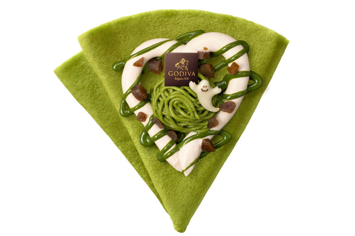 ゴディバカフェ エキュート大宮,ゴディバカフェ 越谷レイクタウンmori「クレープ 抹茶モンブラン」