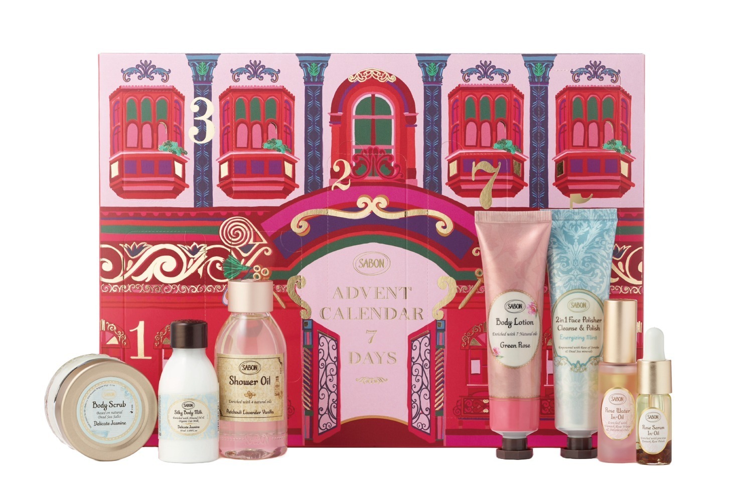 ボディミルク｜SABON24年クリスマスコフレ第4弾、“スター製品揃い”7日間限定ミニアドベントカレンダーが初登場