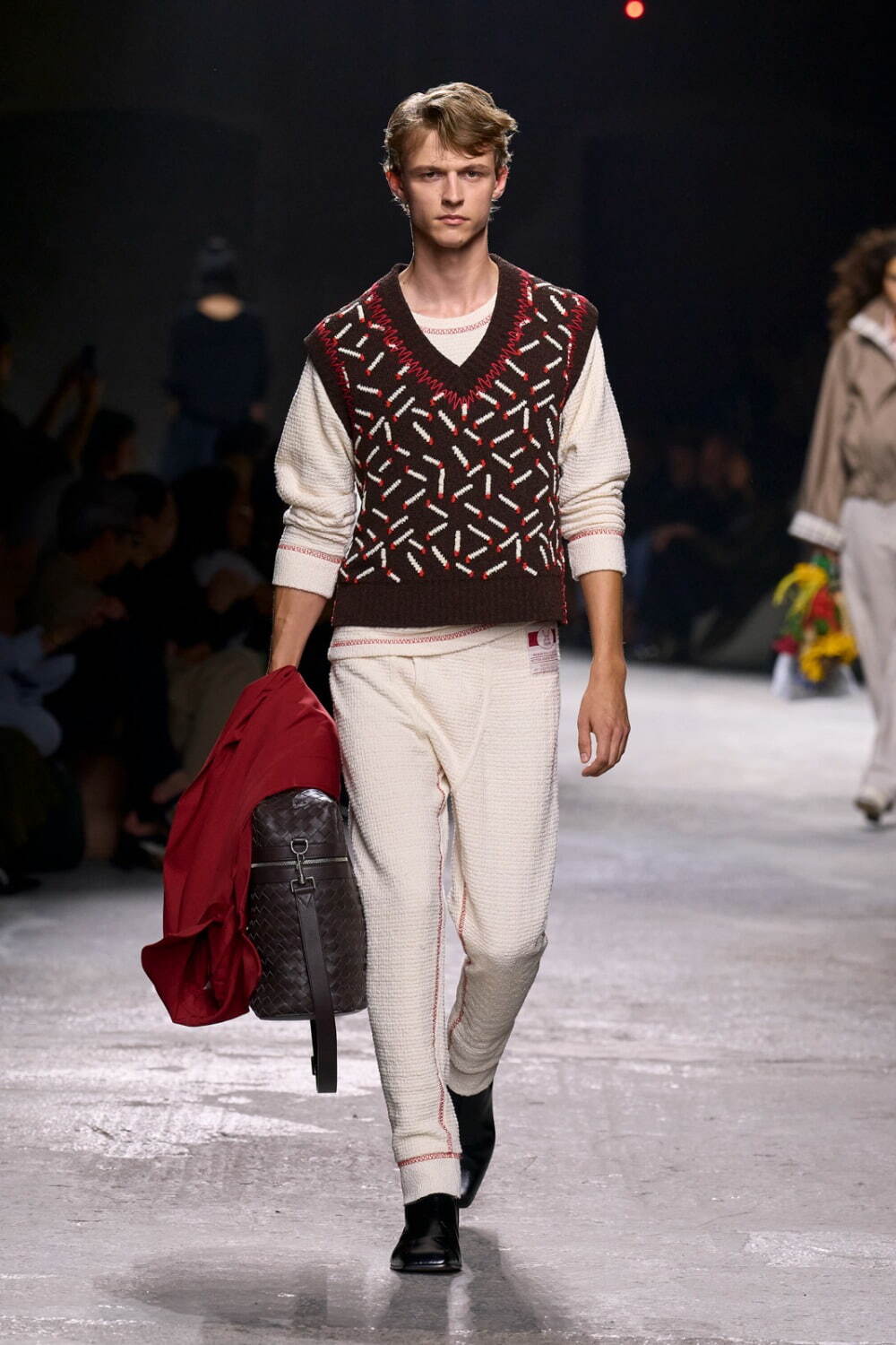 ［25ss新作］BOTTEGA VENETA シャツワンピース レッド ボッテガ・ヴェネタ(BOTTEGA VENETA) 2025年夏ウィメンズ&メンズ