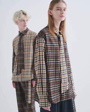 CULLNI for DAKS アシンメトリーレイヤードシャツ｜DAKS