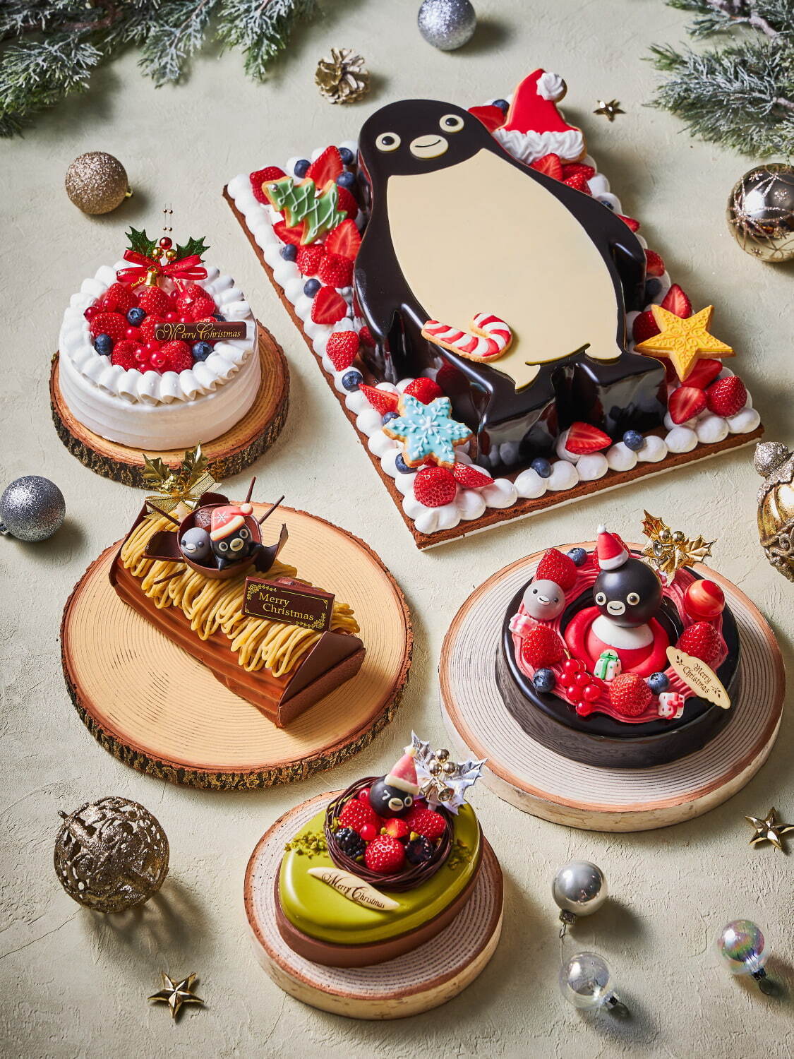 ホテルメトロポリタン「Suicaのペンギン」24年クリスマスケーキ、サンタに扮したペンギンなど｜写真2