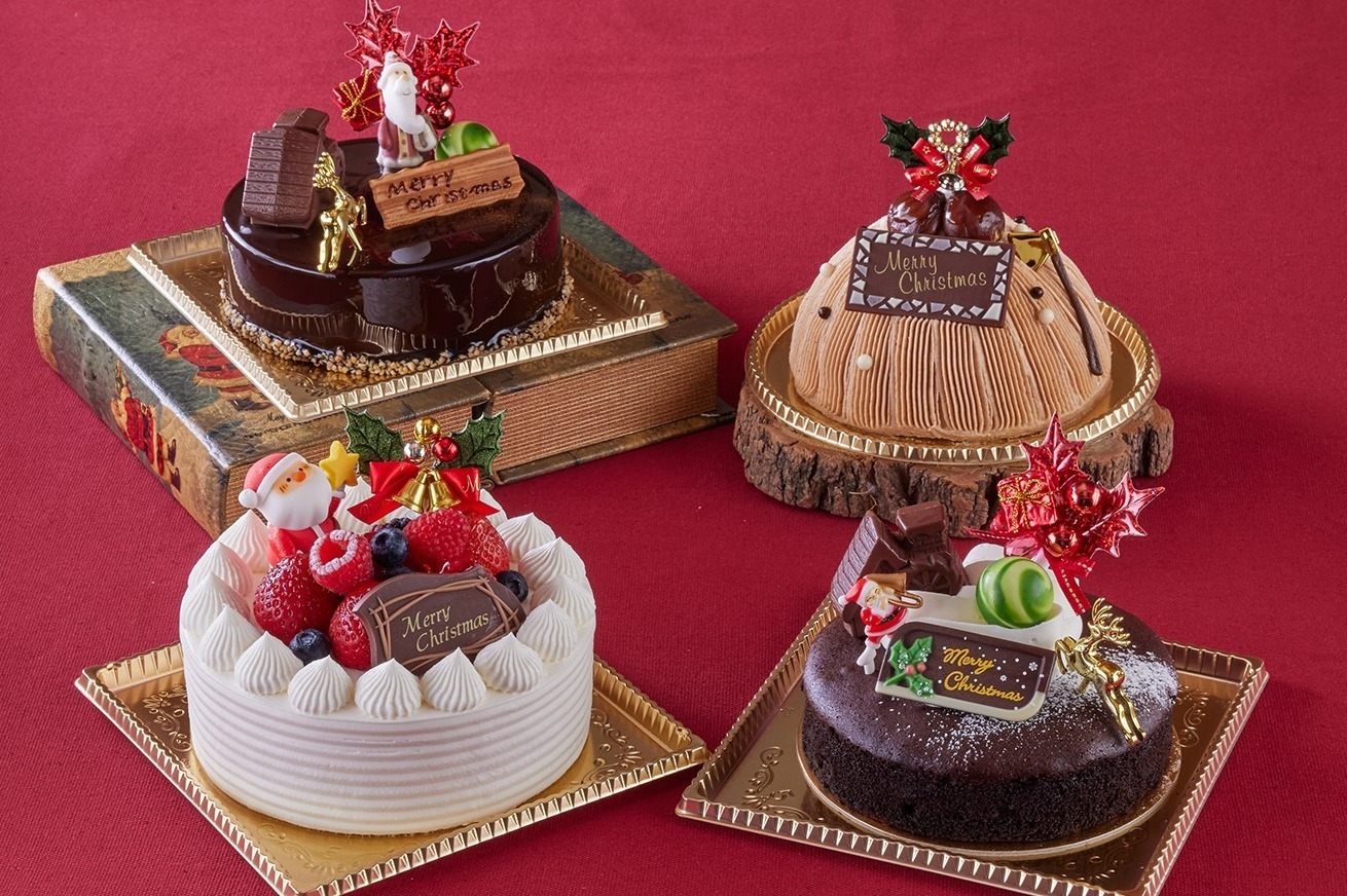 チョコレートケーキ｜ホテルオークラ東京ベイ24年クリスマスケーキ、“コーヒー香る”モンブラン＆サンタが乗ったチョコムース