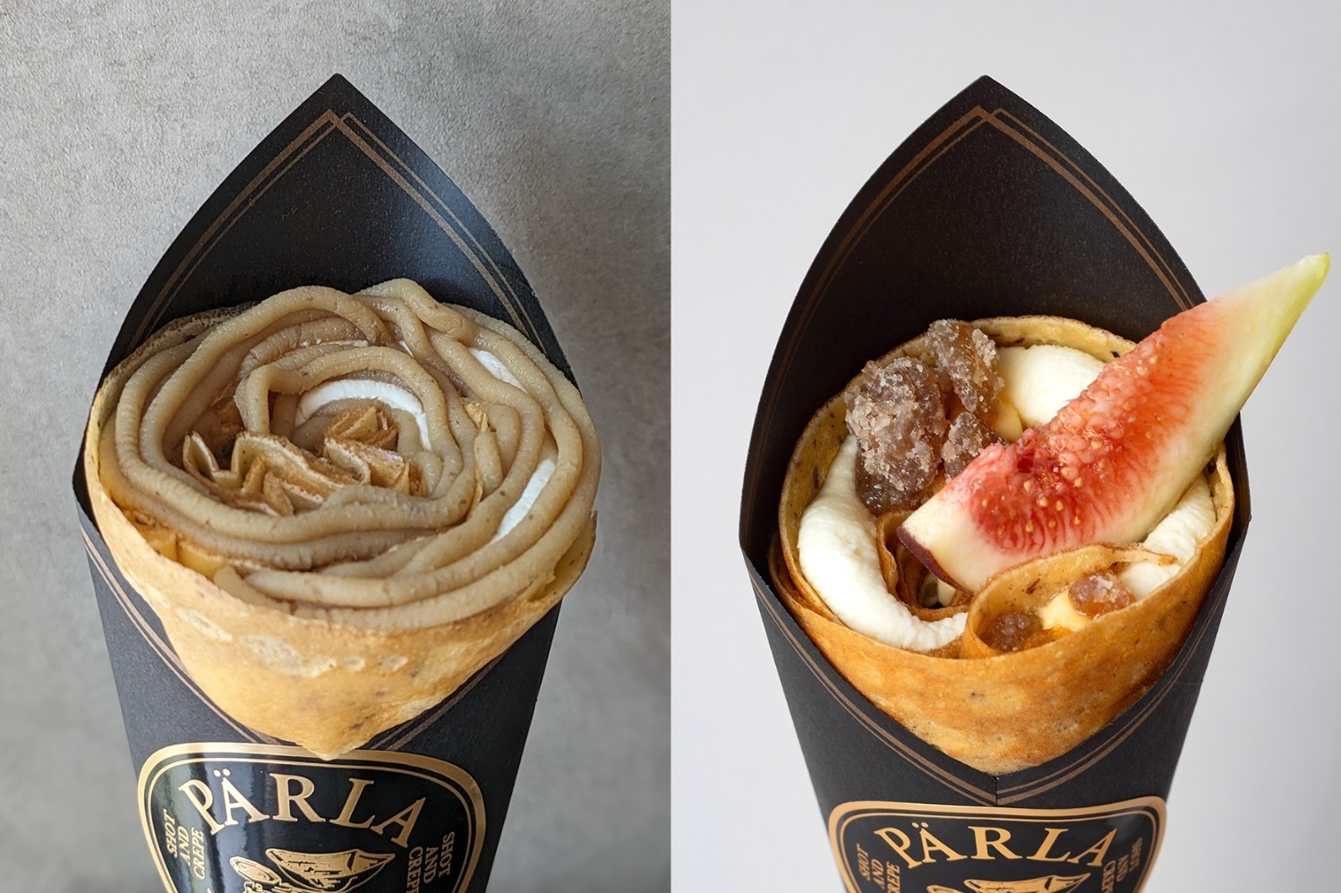 スイーツブランド「パーラ」栗＆希少イチジクの限定クレープ、モンブラン風クレープも