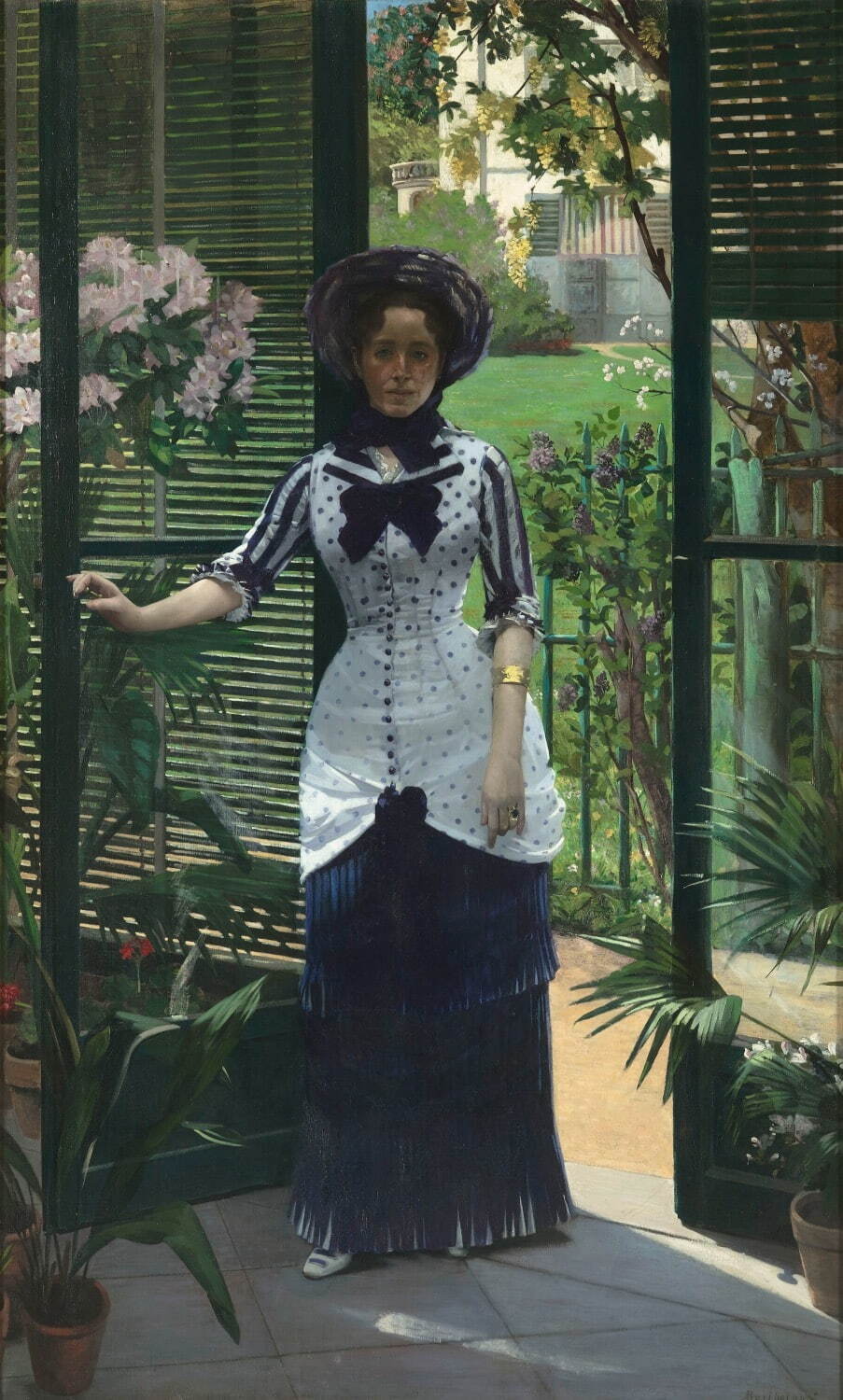 アルベール・バルトロメ 《温室の中で》 1881年頃
油彩／カンヴァス 235×145cm オルセー美術館、パリ
© GrandPalaisRmn (musée d