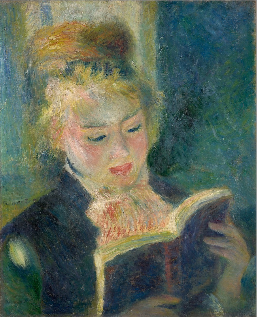 ピエール＝オーギュスト・ルノワール 《読書する少女》 1874〜76年
油彩／カンヴァス 46.5×38.5cm オルセー美術館、パリ
© GrandPalaisRmn (musée d