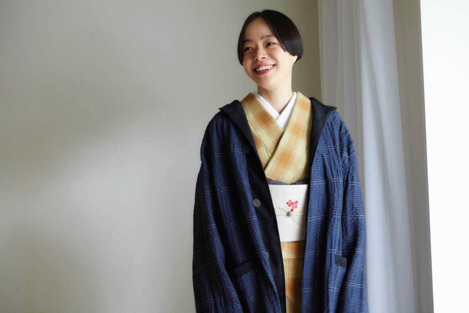 きものやまと×ミントデザインズ“着物の上から羽織れる”コート