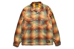 マインデニム×ペンドルトンのウールフランネルシャツ、短丈オープンカラー＆ゆったりウエスタンシャツ