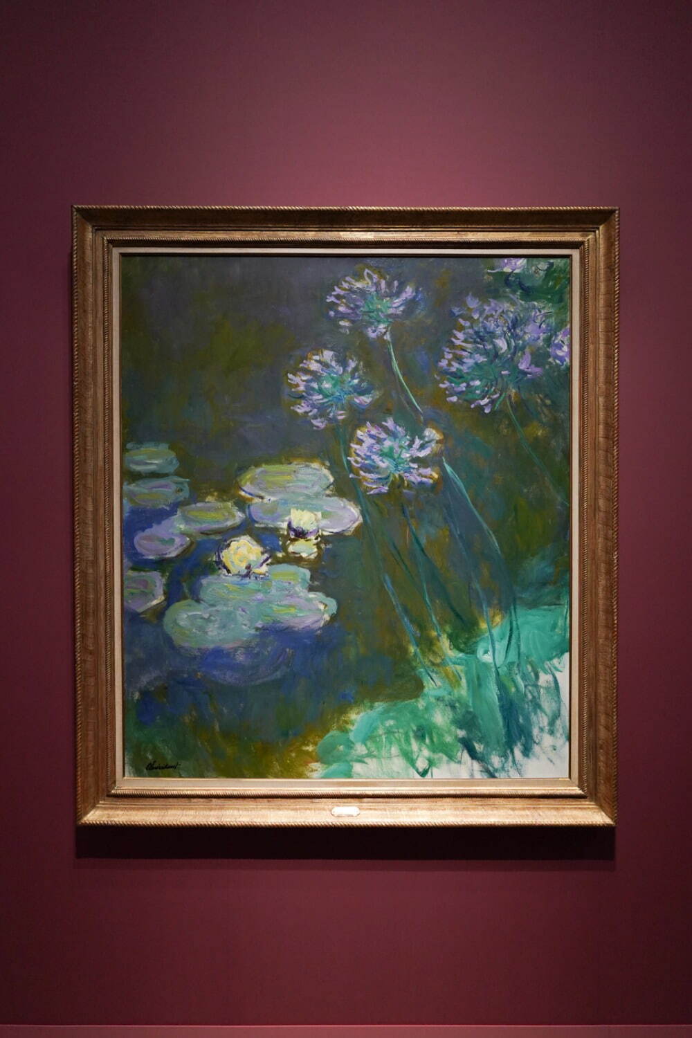 クロード・モネ 《睡蓮とアガパンサス》 1914-17年頃 マルモッタン・モネ美術館、パリ