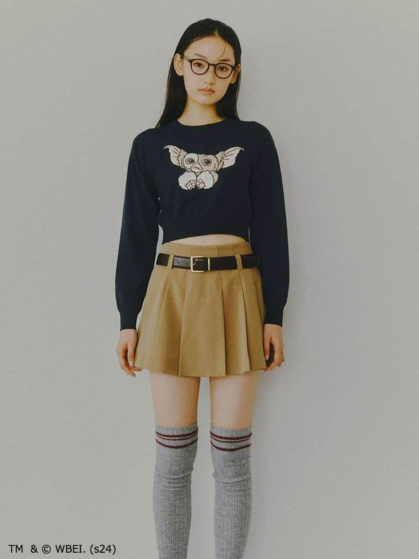 スナイデル×映画『グレムリン』“ギズモ”の刺繍入りカーディガン