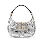 ジミー チュウ24年冬ウィメンズバッグ、クリスタルの“JCロゴ”飾ったサテンハンドバッグなど｜写真3