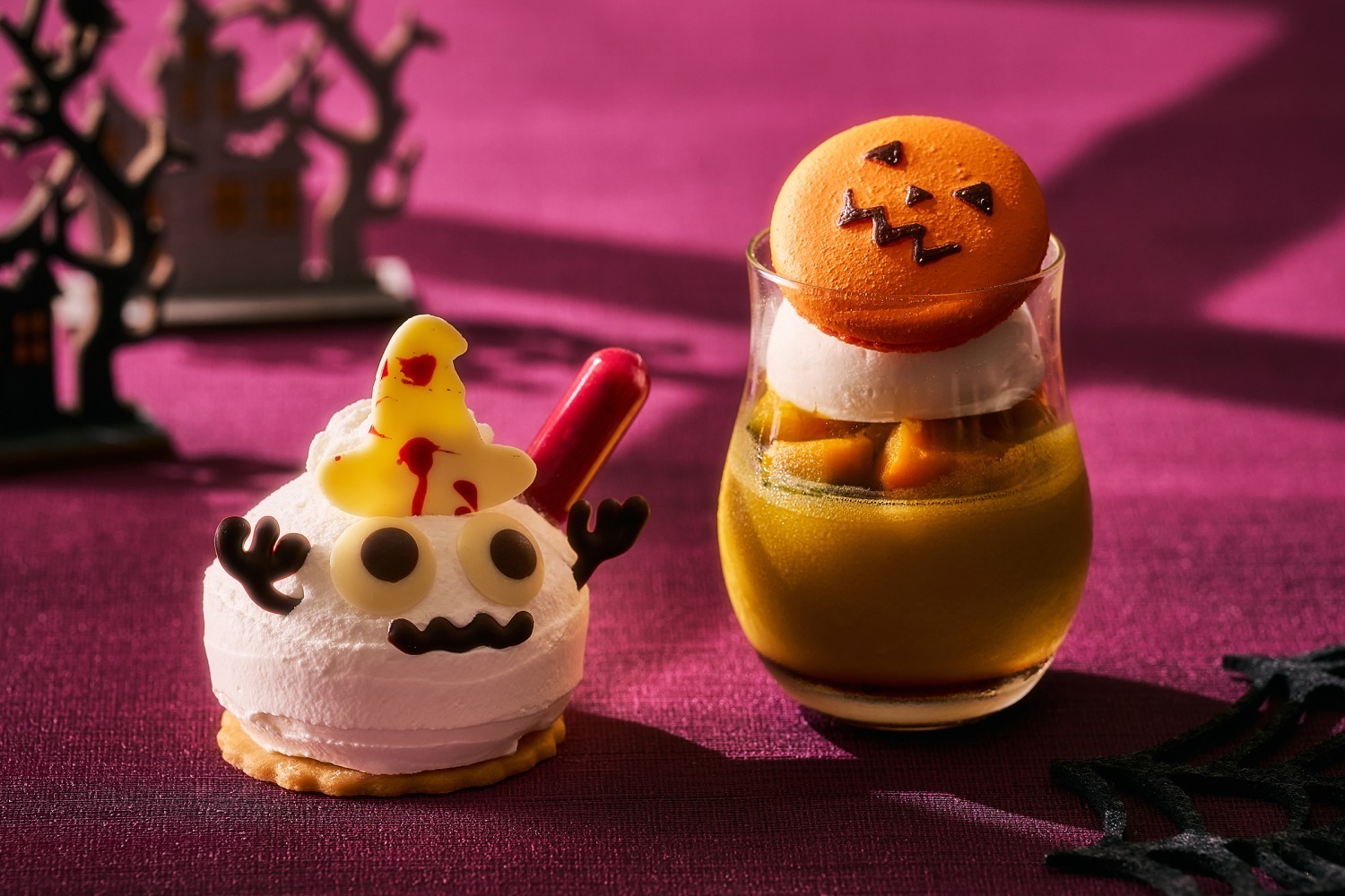 ハロウィンスイーツ｜品川プリンスホテルのハロウィンスイーツ、“オバケ姿”のフロマージュ＆濃厚かぼちゃプリン
