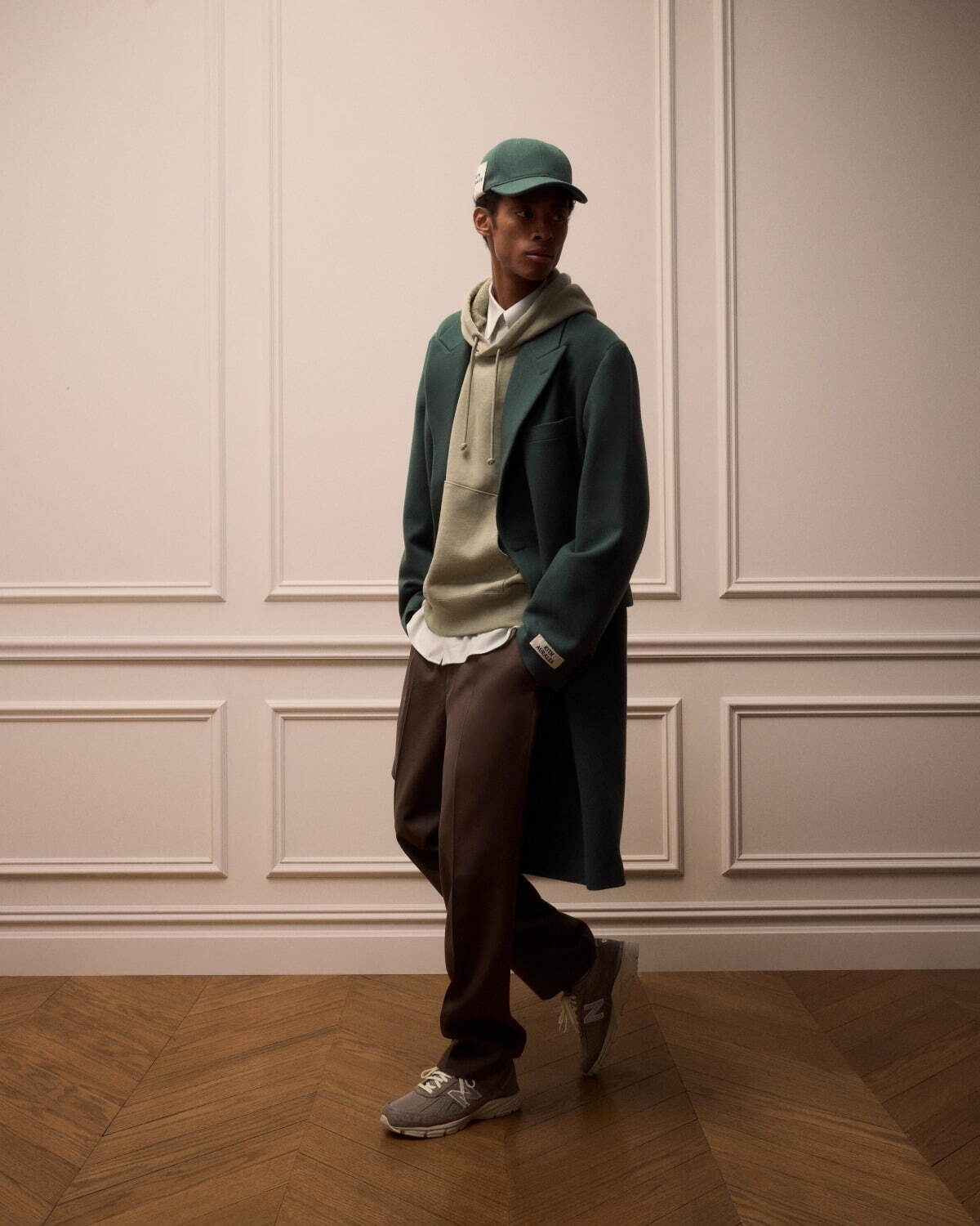 Kith×オーラリー、高密度キャンバスとカシミアウールのコートや