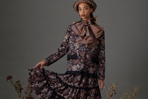 Q-pot. Dress、“テディベア＆カヌレ”の総柄パフスリーブドレスや