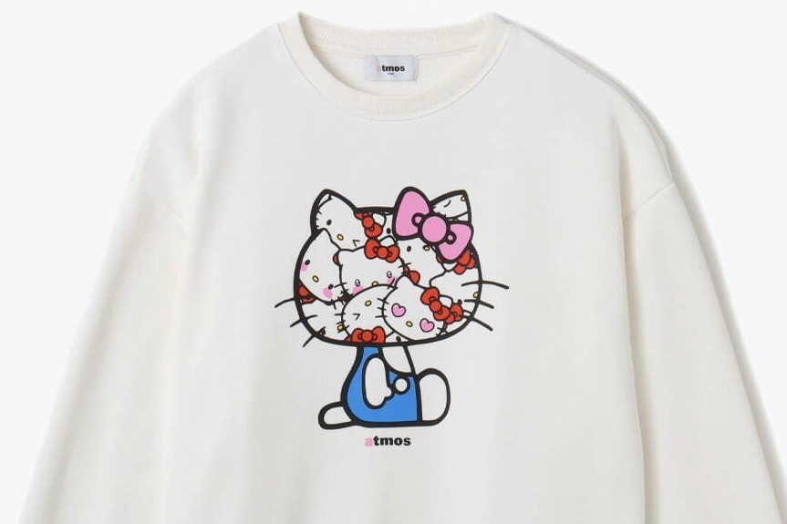 ヘッドウェア｜“ハローキティたっぷり”プリントパーカーやリボン付きビーニー、アトモス ピンクのコラボウェア