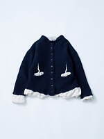 ピリングス“裏地が表に吹き出す”縮絨加工ウィメンズジャケット、袖口＆裾をレイヤード風に｜写真1