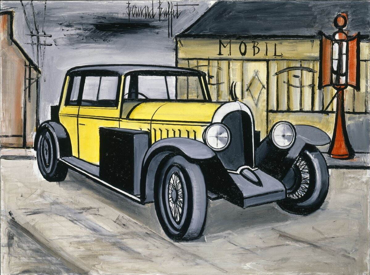 ベルナール・ビュフェ 《ヴォアザン1928》 1984年 油彩