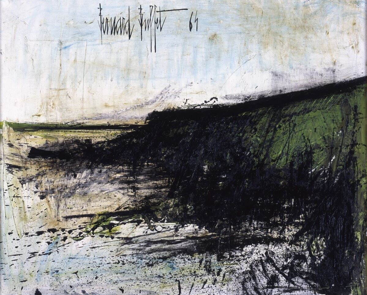 ベルナール・ビュフェ 《断崖》 1958年 油彩
