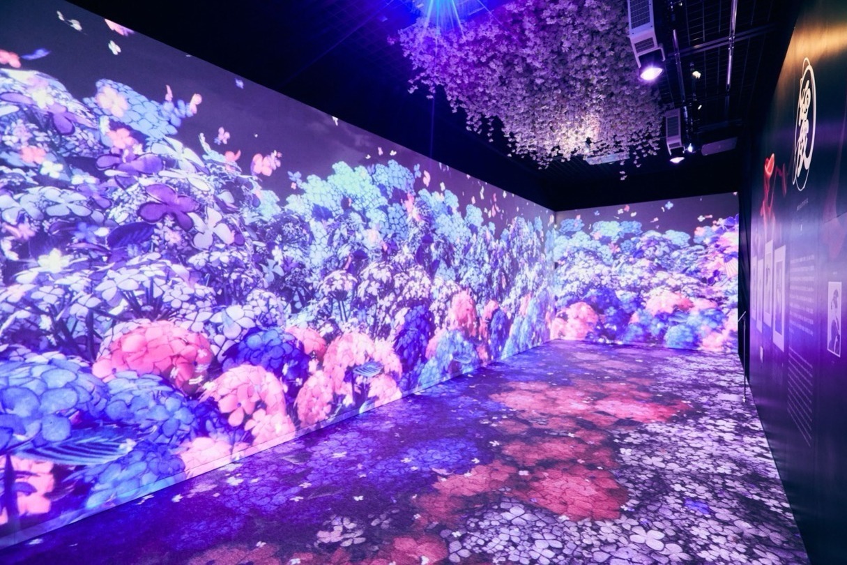 体感型デジタルアートミュージアム「動き出す浮世絵展」東京で、作品世界に入り込むような“没入感”