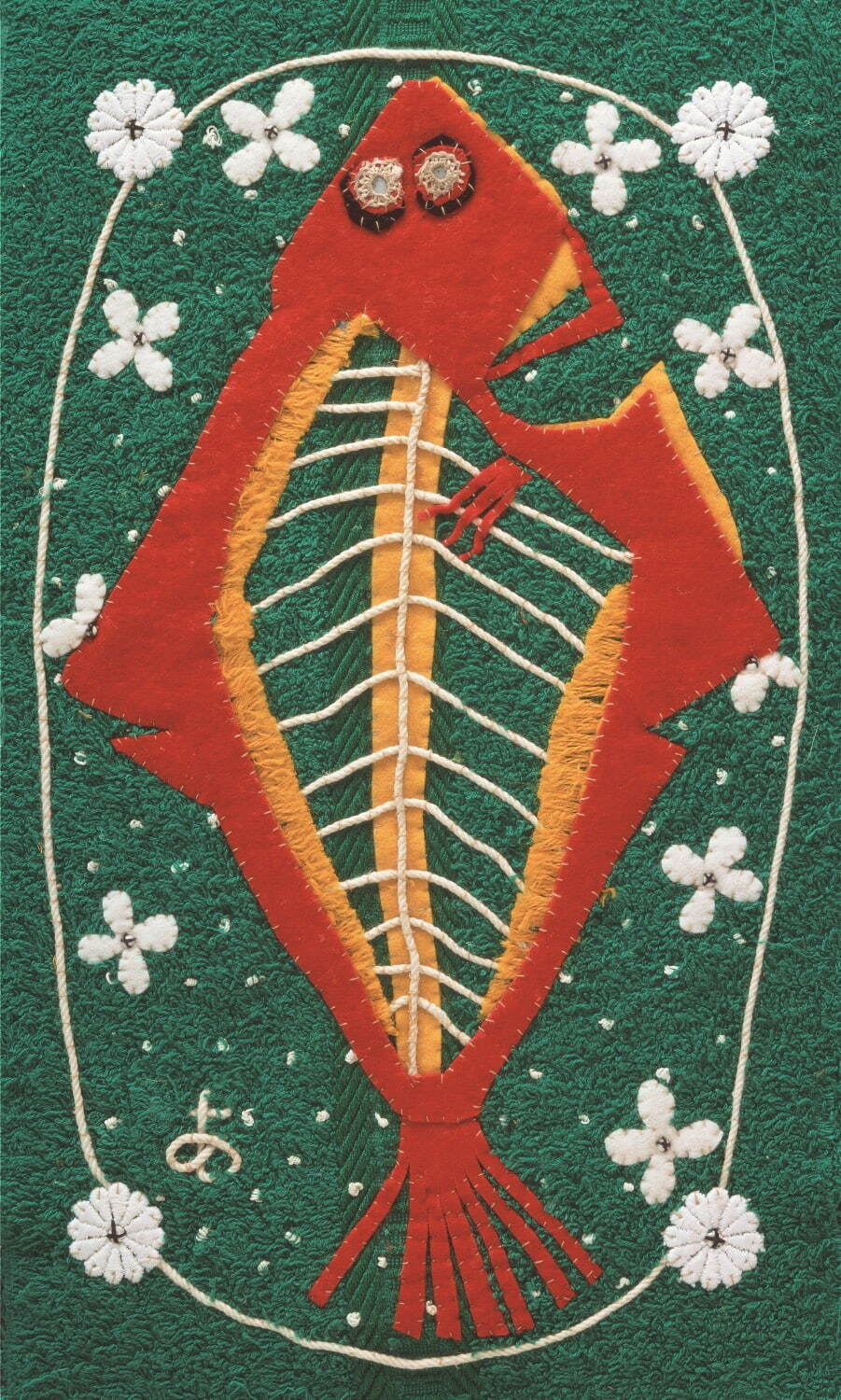 宮脇綾子 《さしみを取ったあとのかれい》 1970年 豊田市美術館