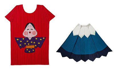 プリーツ プリーズ イッセイ ミヤケが、お多福トップス＆富士山スカートを青山店限定で発売