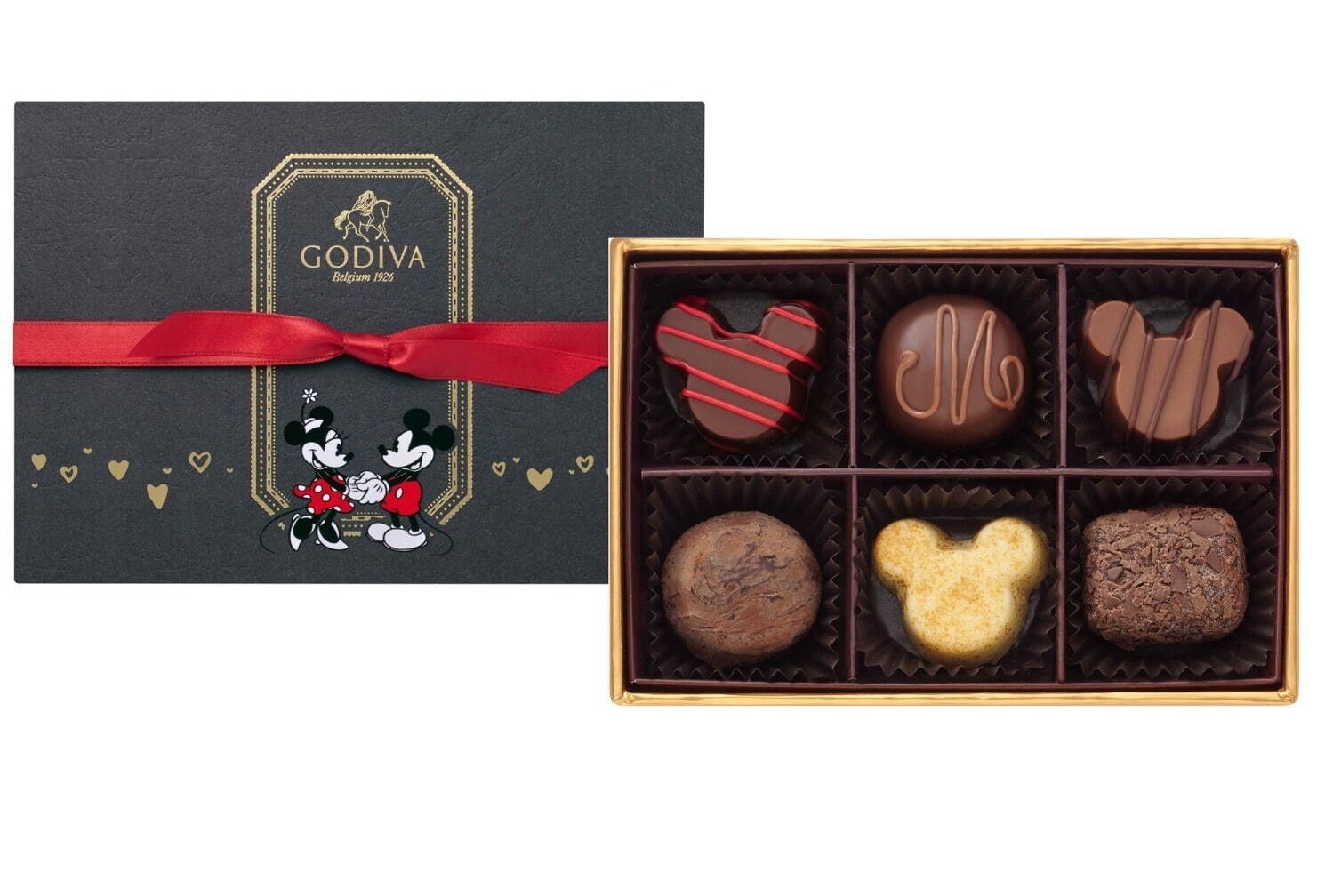 ミニーマウス｜ゴディバ「ミッキーマウス」型チョコレートがクリスマス限定で、チョコのアドベントカレンダーも