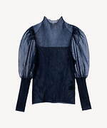 ミュベール“レオパード柄の襟付き”4WAYトレンチコート＆ふんわりフリルのチュールシャツ｜写真20