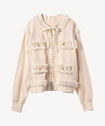 ミュベール“レオパード柄の襟付き”4WAYトレンチコート＆ふんわりフリルのチュールシャツ｜写真7