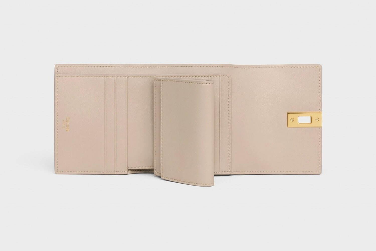 セリーヌ24年冬ウィメンズ財布、「トリオンフ」フラップ財布や