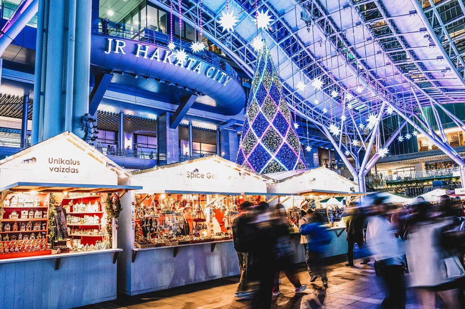 マーケット｜福岡「光の街・博多」のクリスマスマーケット2024、ヨーロッパ直輸入の雑貨やグルメが集結