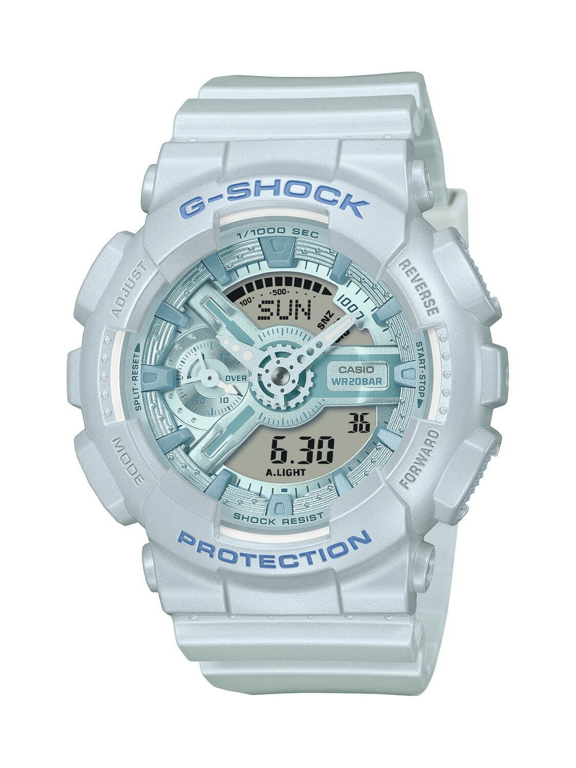 G-SHOCKからシルクのような質感の新作腕時計、偏光パール×ブルーやピンクのワントーンで｜写真3