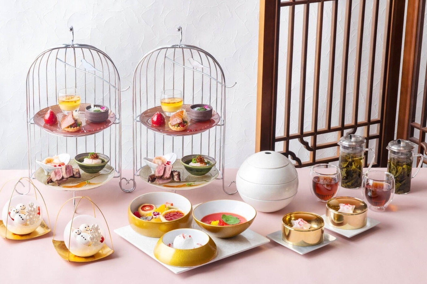 中華｜ヒルトン東京ベイ“苺尽くし”チャイニーズアフタヌーンティー、のどぐろの焼売やストロベリーエッグタルト