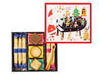 ヨックモック24年クリスマス限定クッキー＆シガール缶、“サンタの妖精”や賑やかな町をデザイン｜写真4
