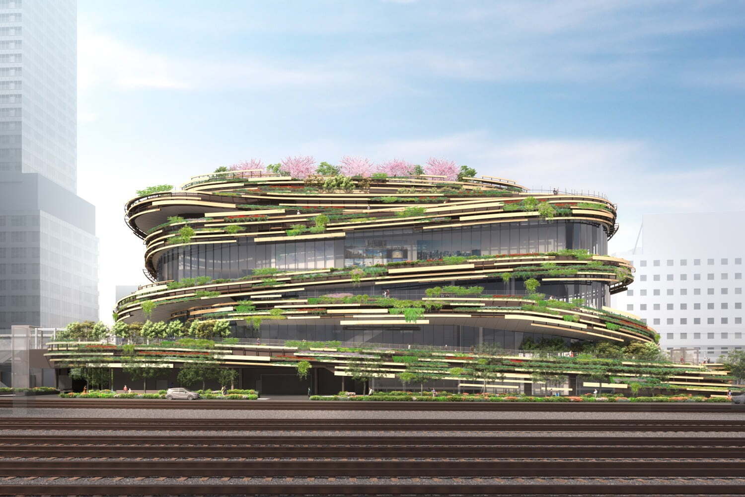 高輪ゲートウェイシティの文化施設「モン タカナワ」展覧会スペースやライブ空間、月見テラスも