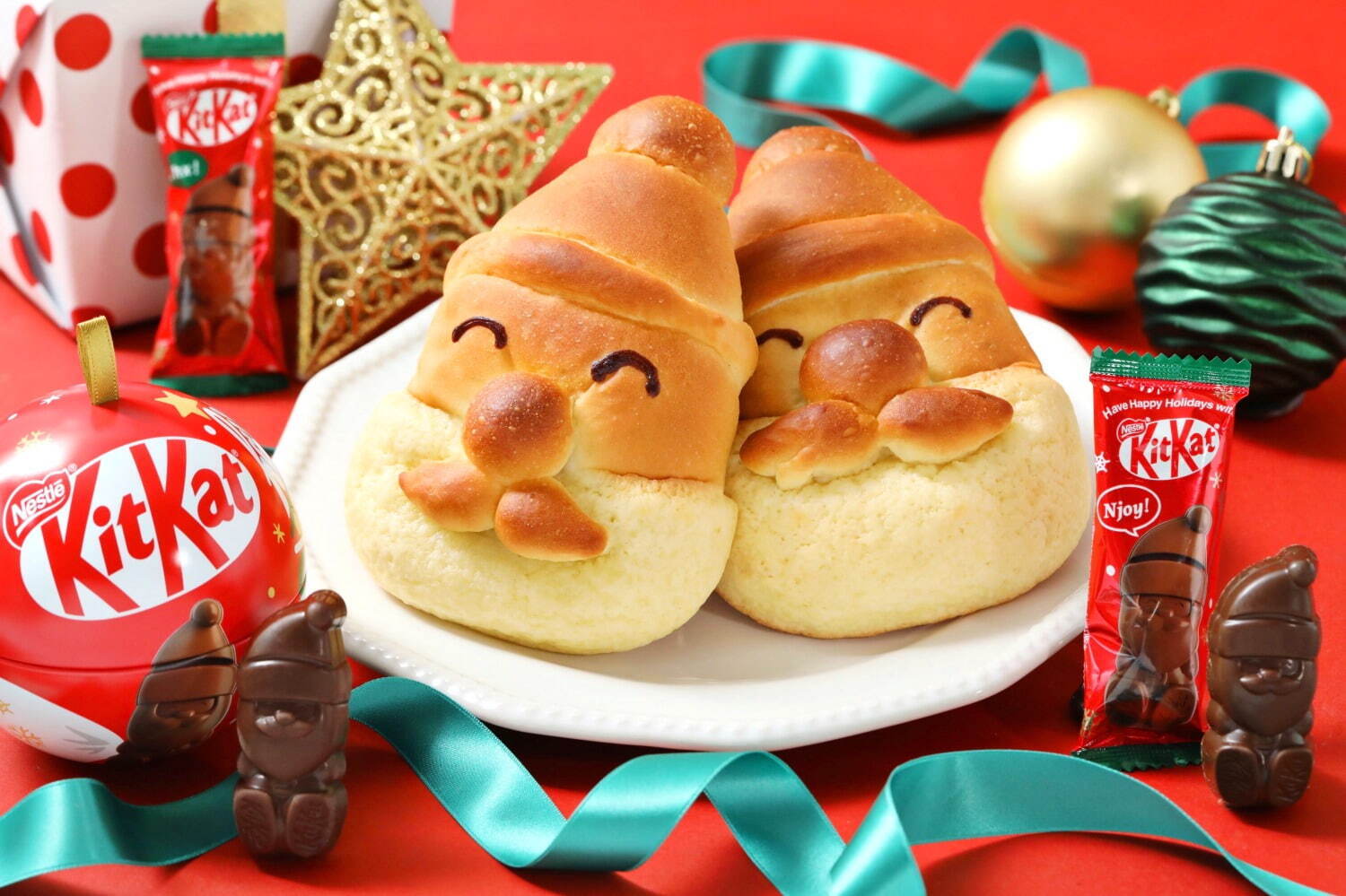 ねこねこ食パン×“サンタ型”キットカット、ピスタチオや苺のクリスマスフレーバー＆にっこりサンタパンも｜写真4